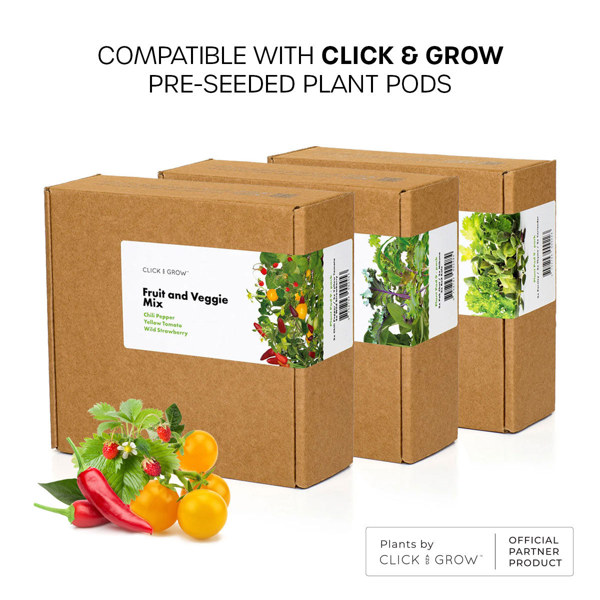 Compatible with Click and Grow pre seeded plant pods.