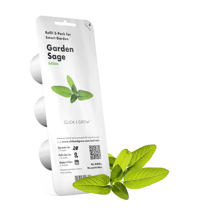 Garden Sage Click and grow plant pods 3-pack