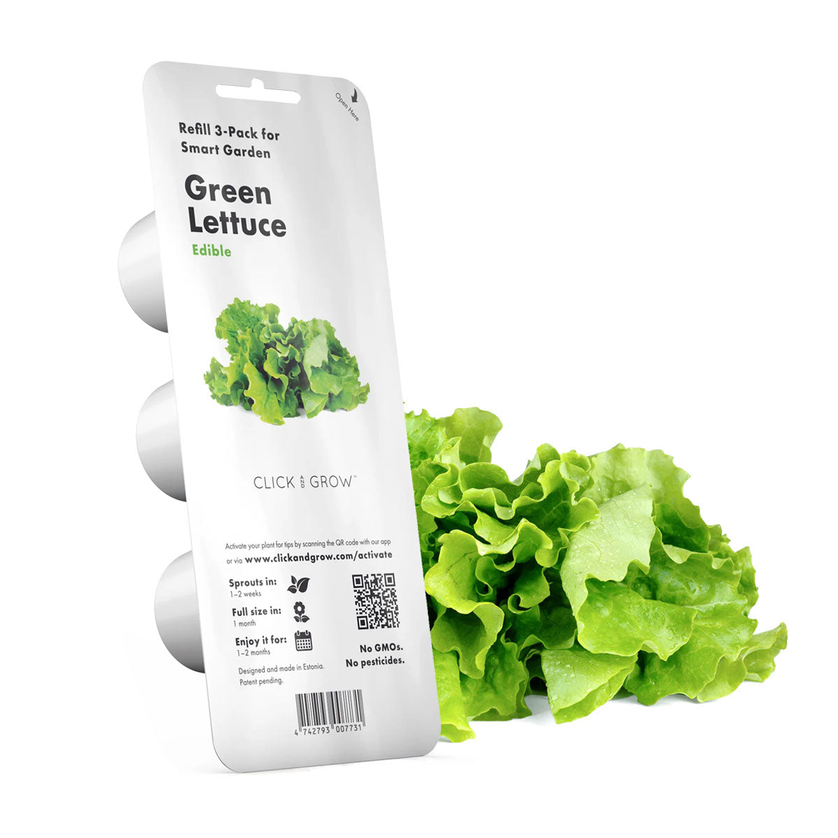 Green lettuce Click and grow plant pods 3-pack