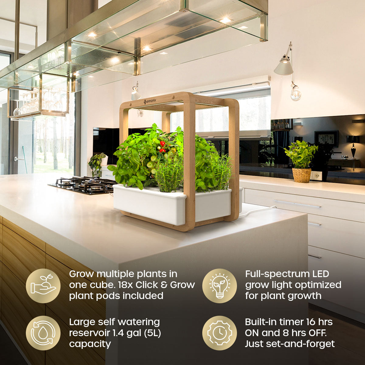 hydroponic plant pods Indoor Hydroponic Smart Garden for Vegetables and Herbs Single